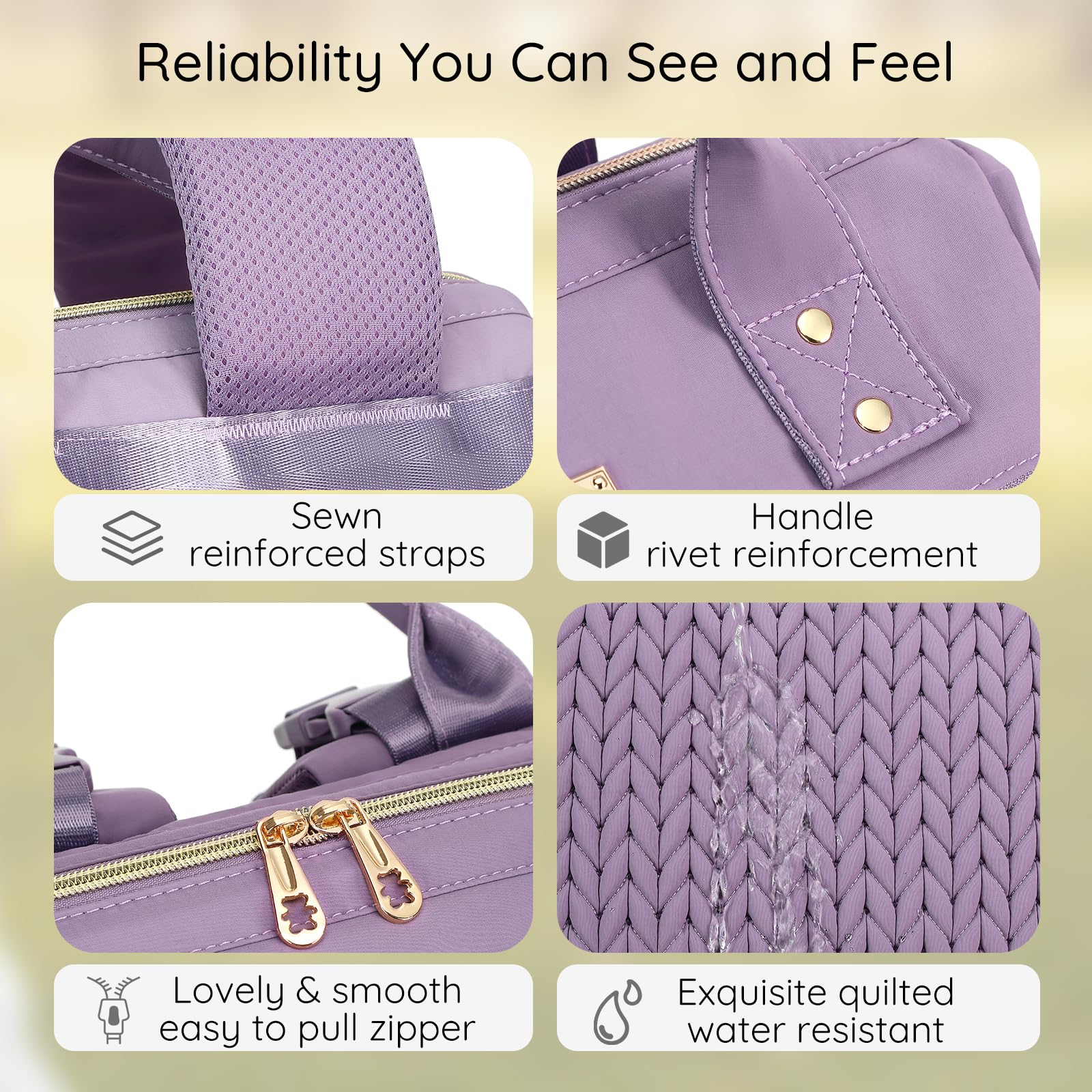 AIJIEKE Diaper Bag foldable changing pad supports mess-free diaper changes.