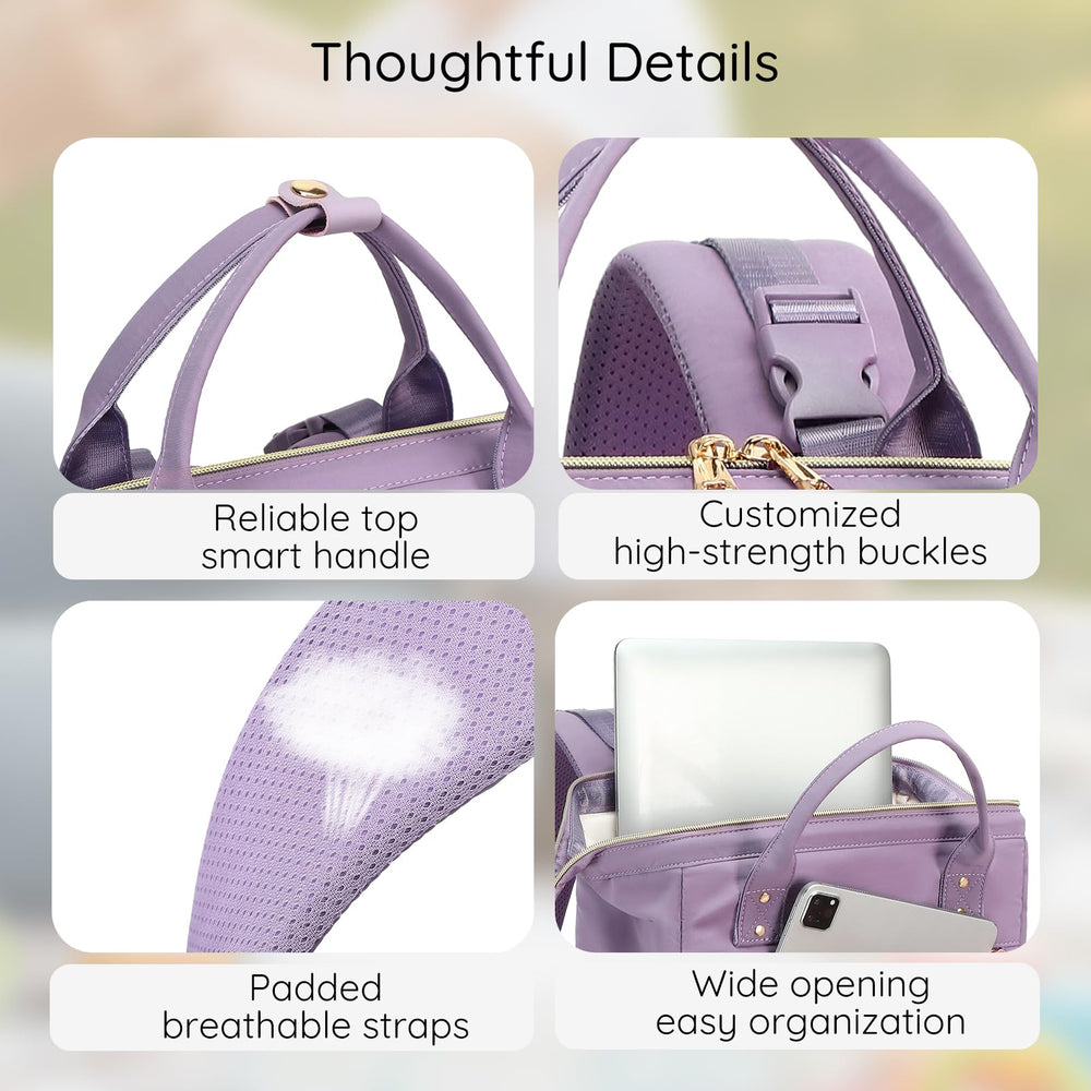 AIJIEKE Diaper Bag stroller straps attach securely for hands-free mobility.