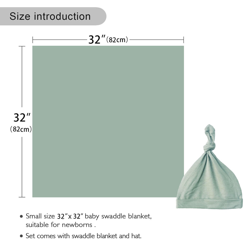 Aijoviko newborn swaddle olive worn by infant demonstrates roomy comfort