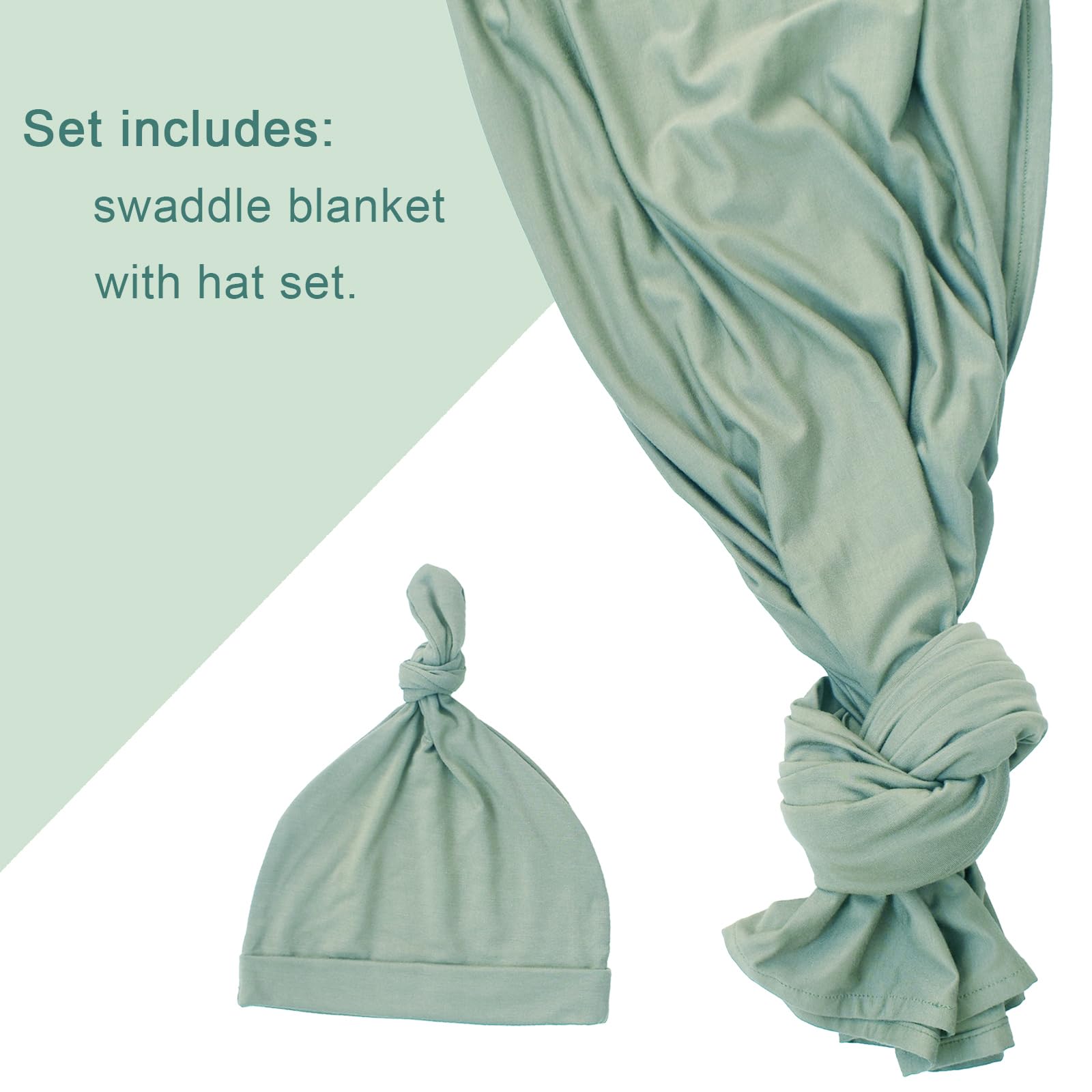 Aijoviko swaddle olive gift box presentation highlights gift-ready packaging
