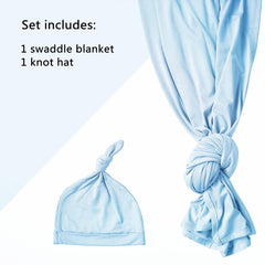 Aijoviko newborn swaddle set box packaging, easy unboxing and gift-ready presentation.