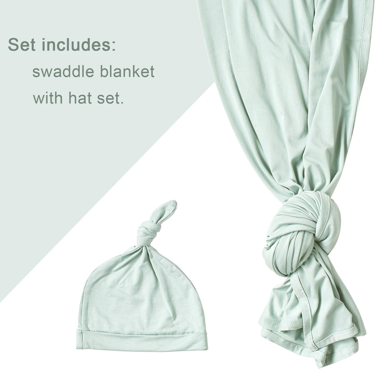 Aijoviko newborn swaddle set helps baby nap securely with cozy feel.