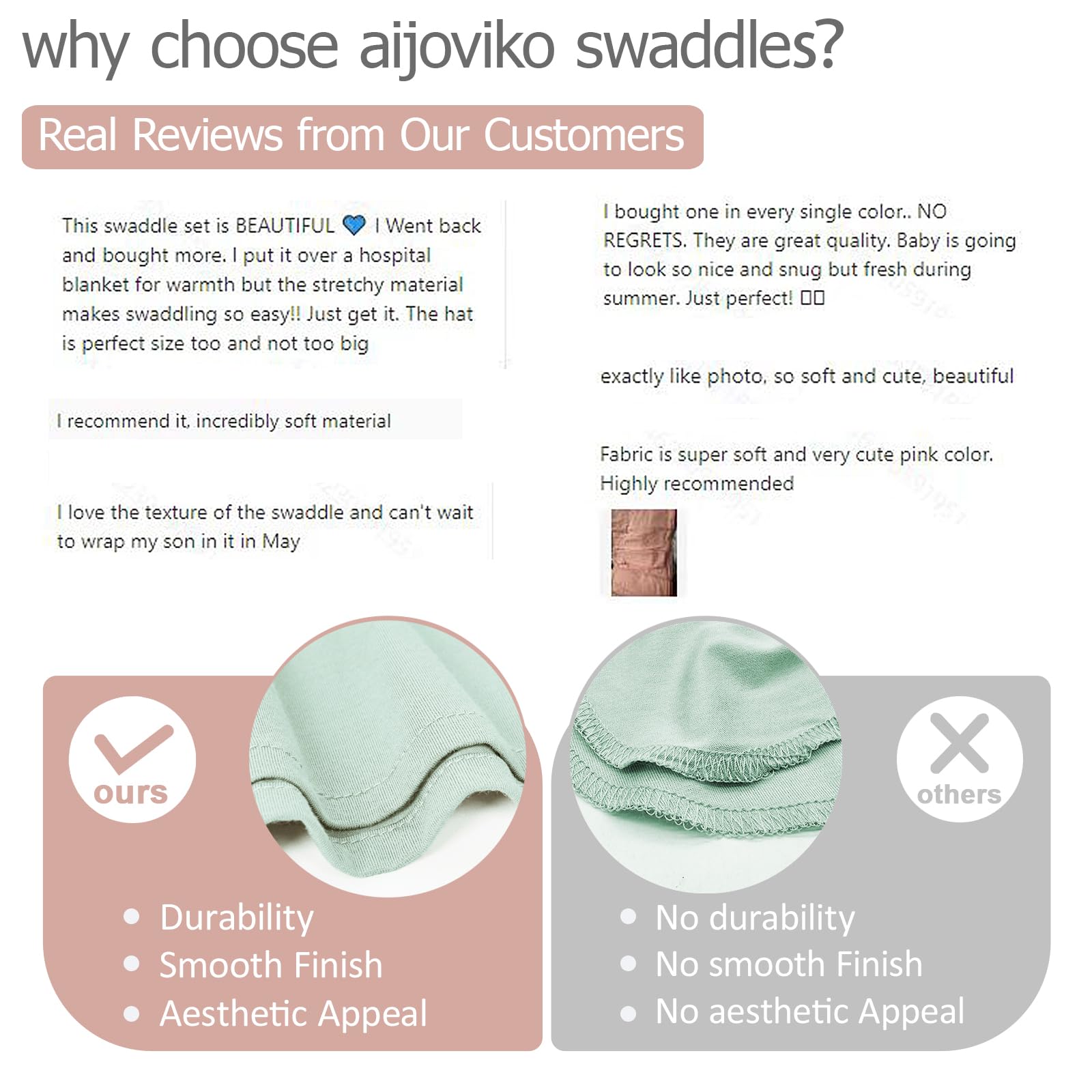 Aijoviko sage color swaddle demonstrates gender-neutral option for everyday use.
