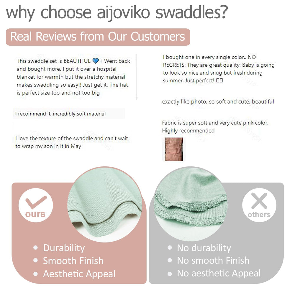 Aijoviko sage color swaddle demonstrates gender-neutral option for everyday use.