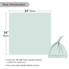 Aijoviko sage swaddle shown wrapped for on-the-go use with stroller.