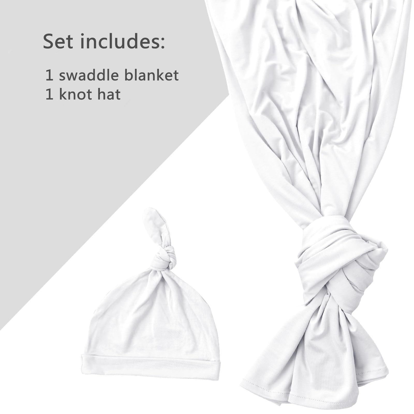 Aijoviko 35x35 swaddle folded neatly, illustrating compact newborn essential.
