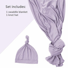 Aijoviko swaddle blanket 35x35 inches mauve provides snug wrap for 0-6 months.