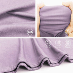 Aijoviko swaddle blanket closeup shows soft jersey-knit fabric for gentle touch.