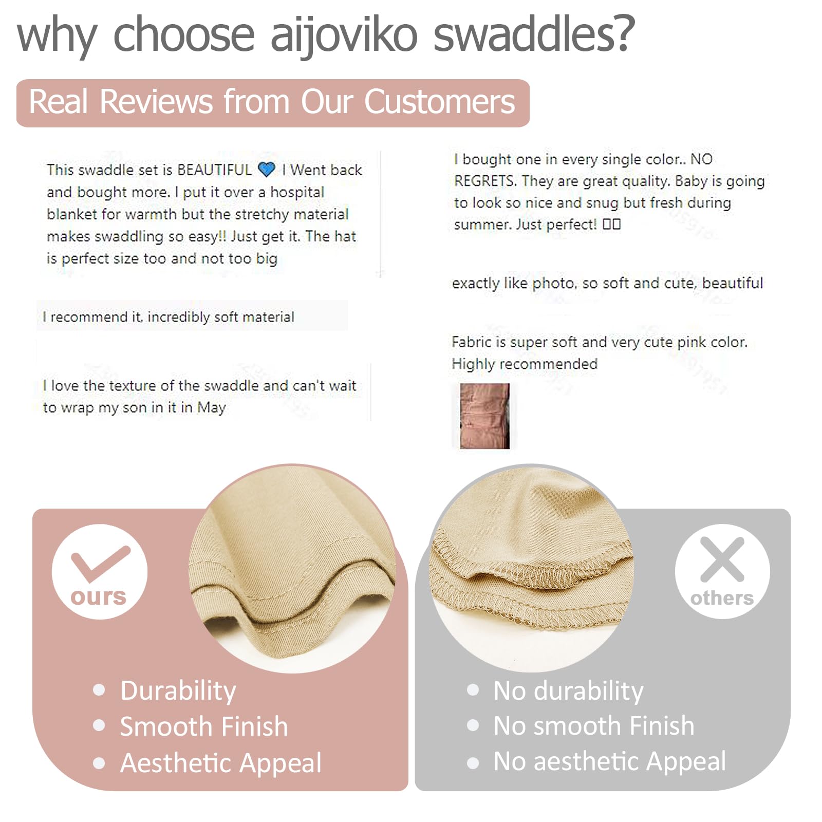 Aijoviko hat and swaddle set ready for nursery or travel use.