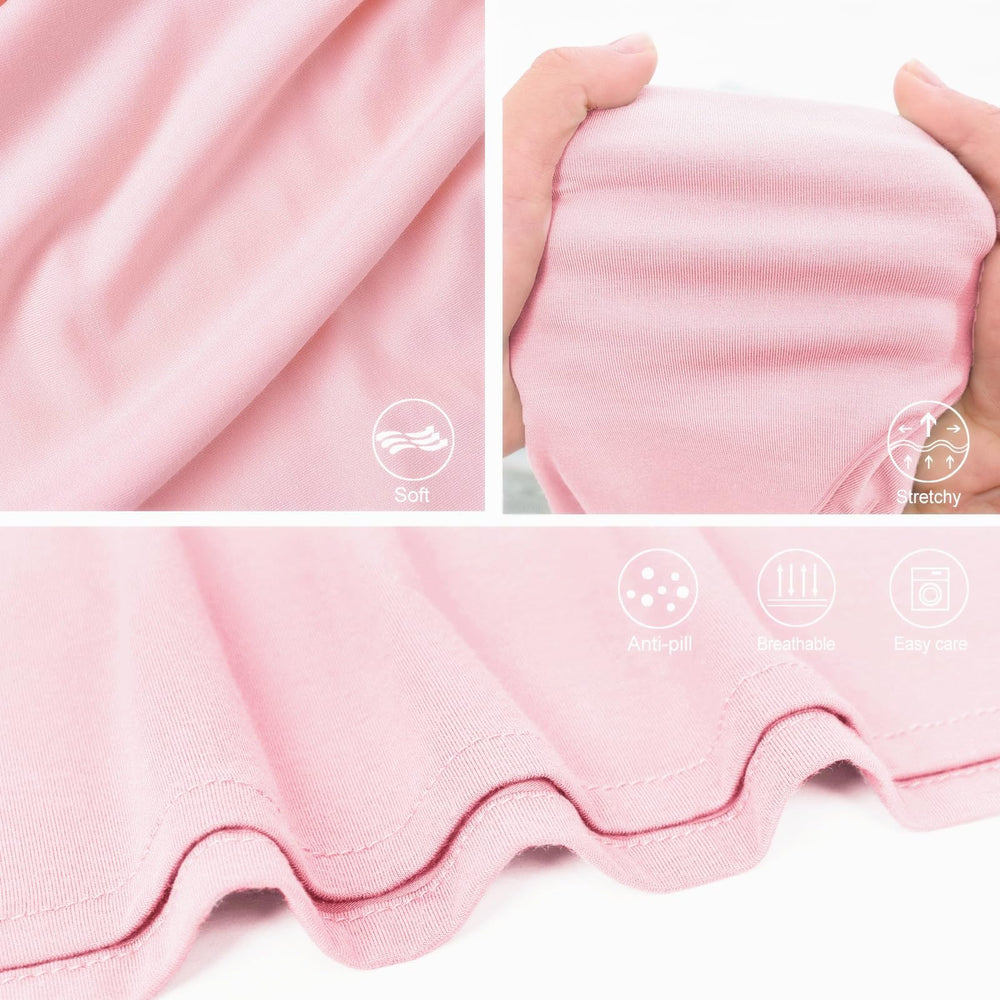 Aijoviko swaddle set closeup of jersey-knit fabric for comfort