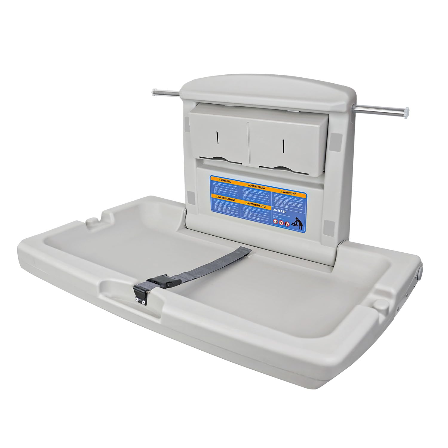 AIKE commercial horizontal changing station closed wall-mounted for ADA accessibility