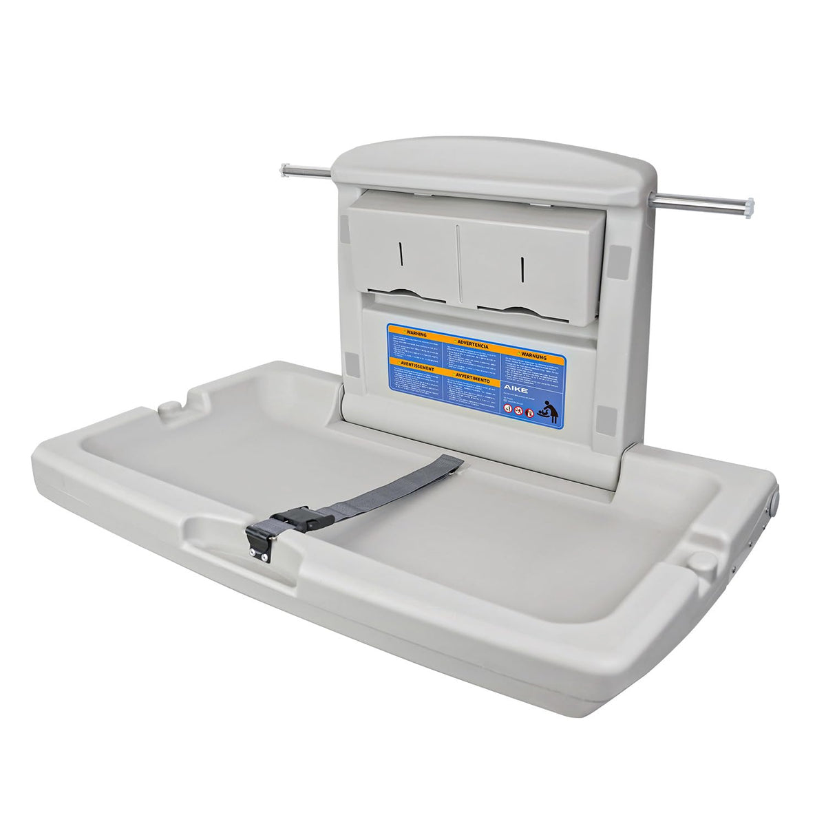 AIKE commercial horizontal changing station closed wall-mounted for ADA accessibility