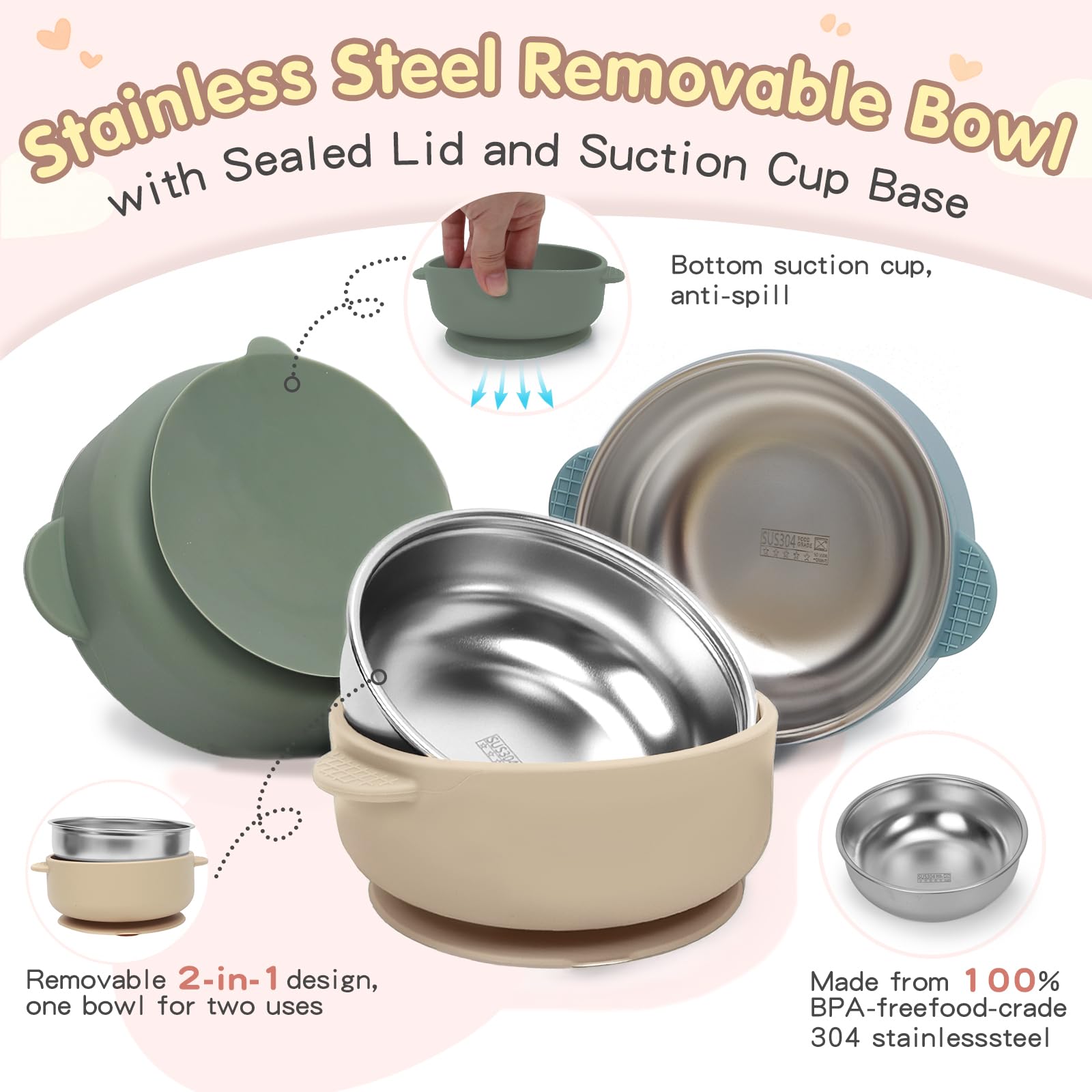 Aikosell leakproof lids seal freshness for storage and travel
