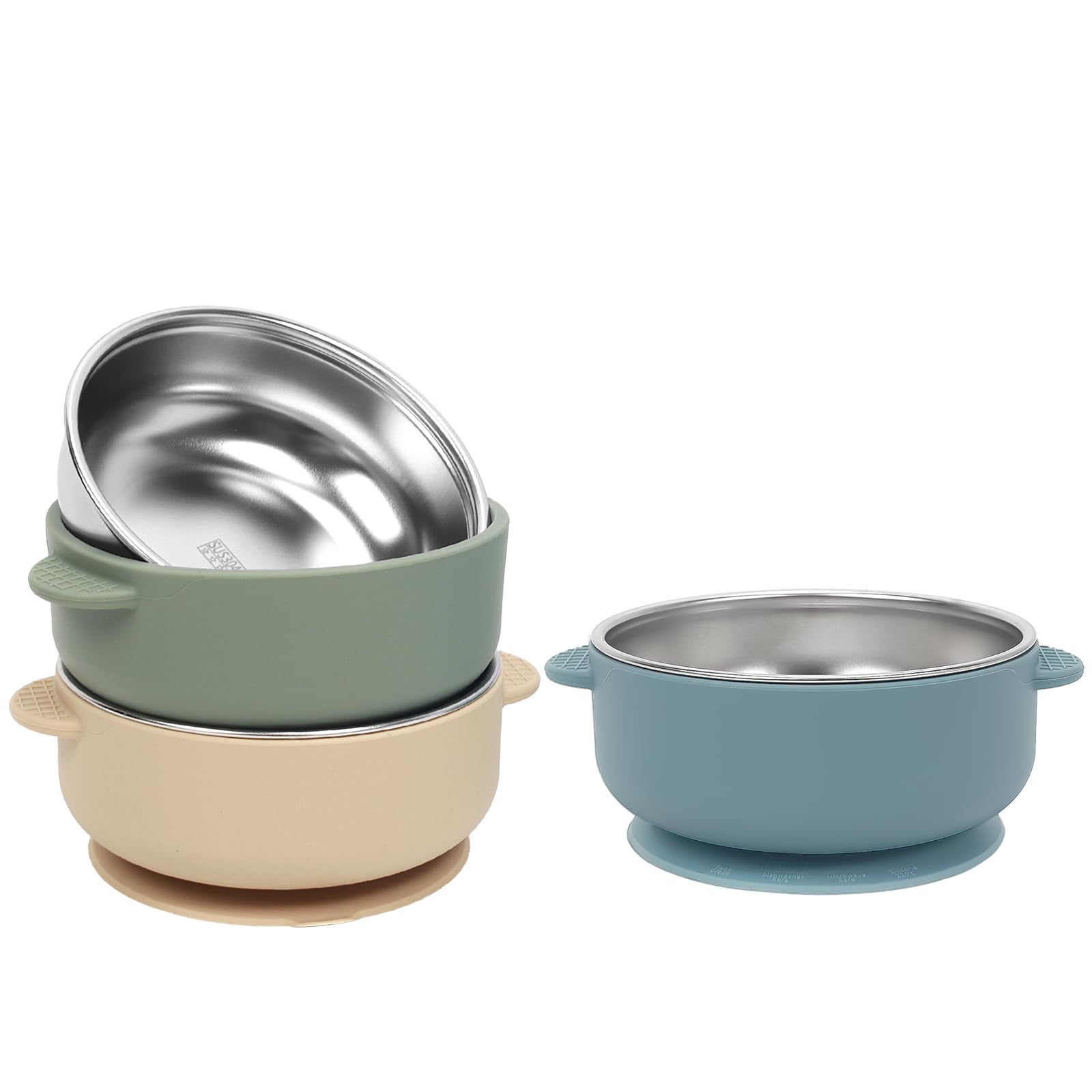 Aikosell stainless steel core bowls resist stains and odors for daily meals