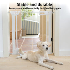 AIKSIWAI pressure-mounted-baby-gate-installation for quick setup without tools.