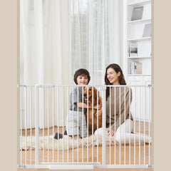 AIKSIWAI extra wide gate extended for safe hallway access and easy passage