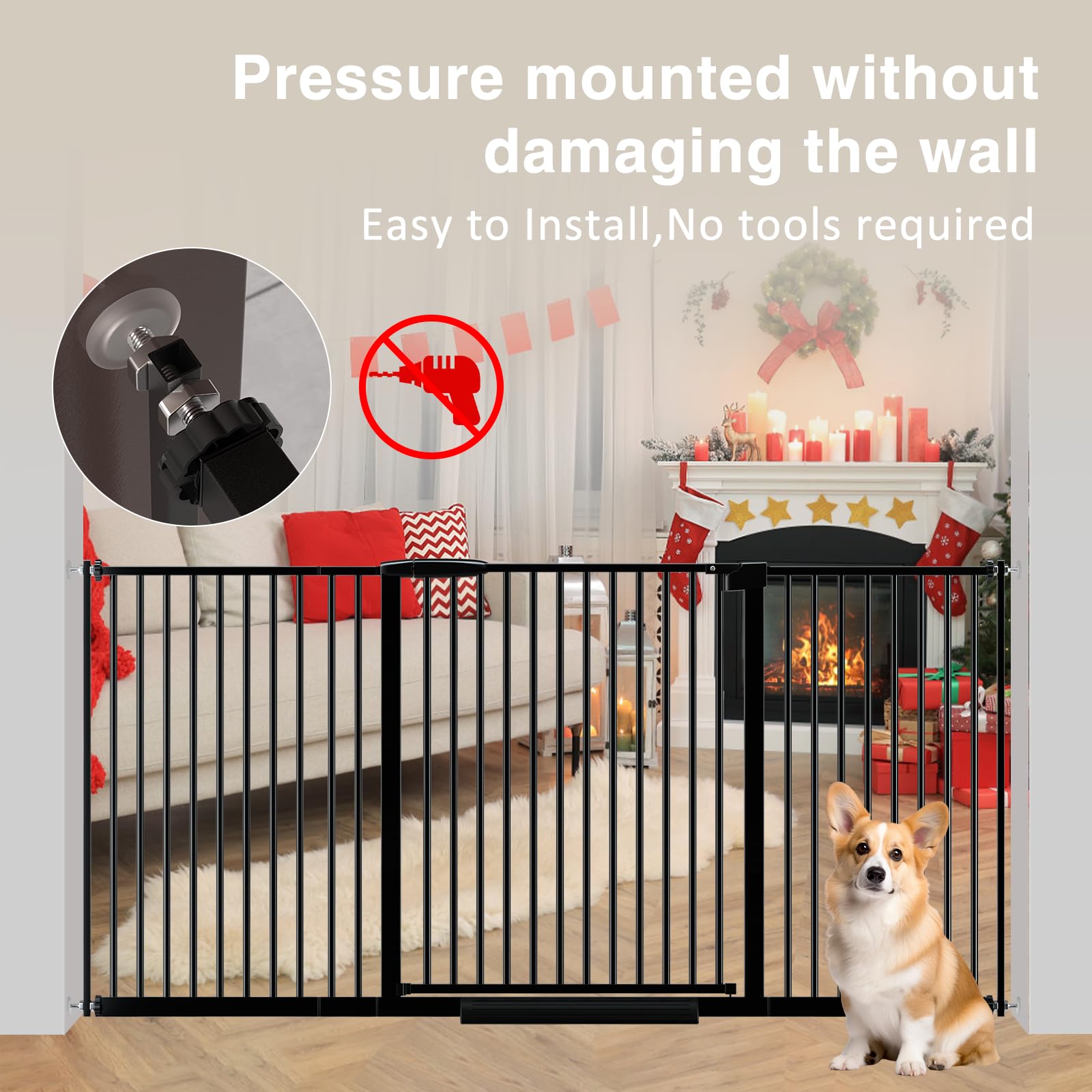 AIKSIWAI pressure-mount assembly process for tool-free installation.