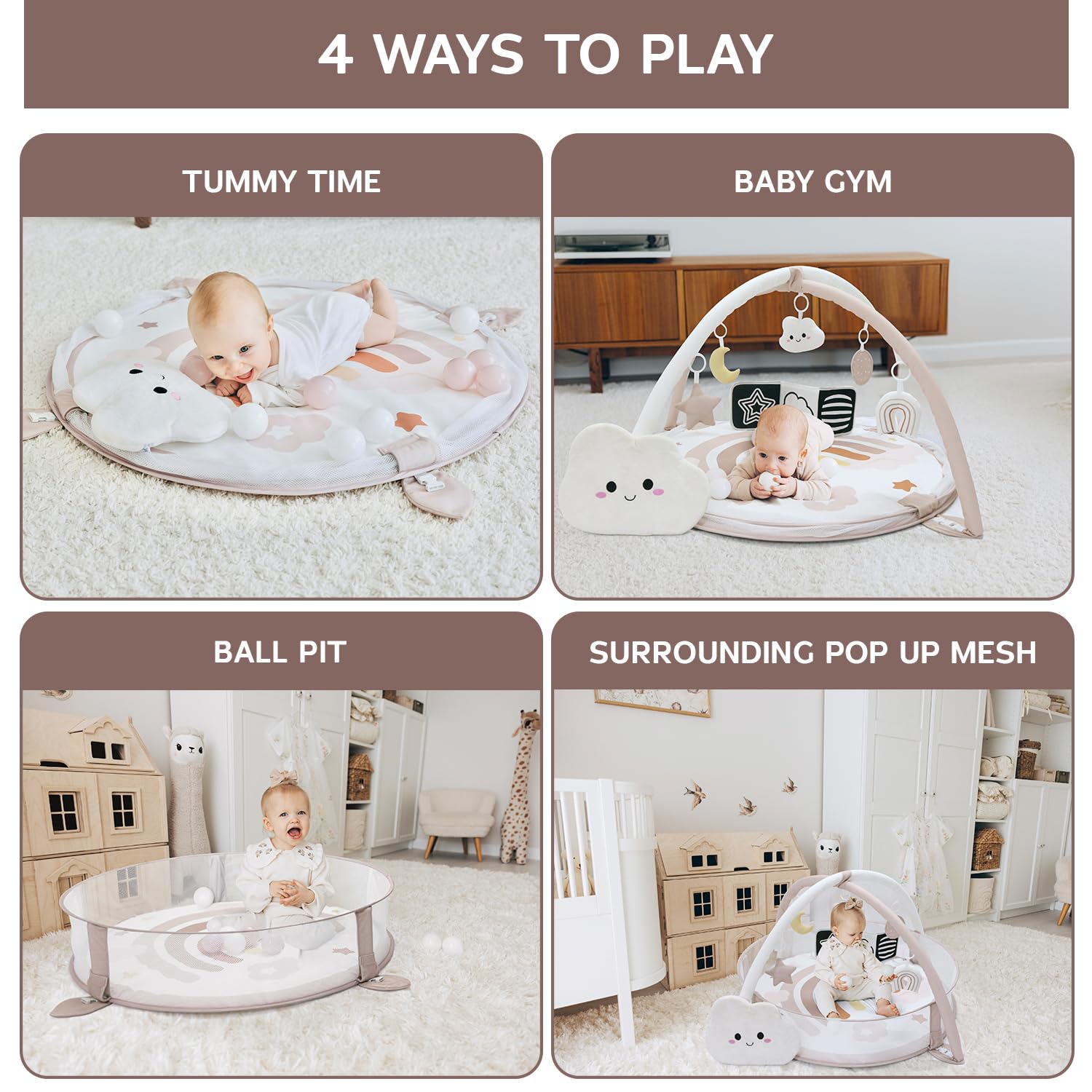 Aila+Aiden tummy-time mat promotes floor play and early motor exploration
