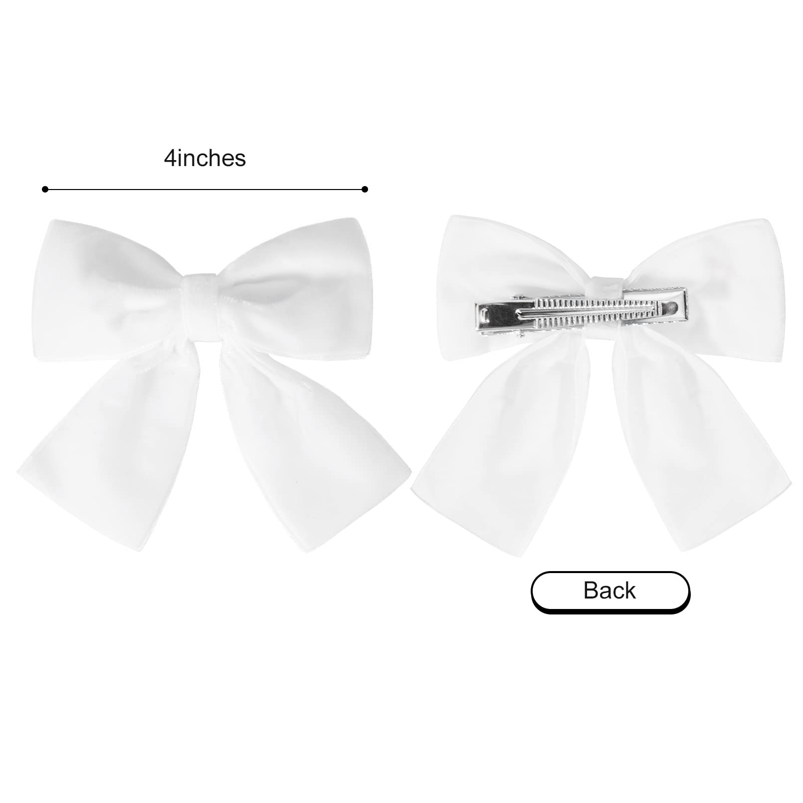 Aileam alligator clip detail with velvet bow highlighting daily wear