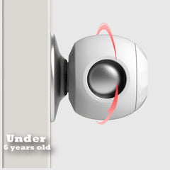 AILUOQI door knob cover snap-on design keeps kids out safely.