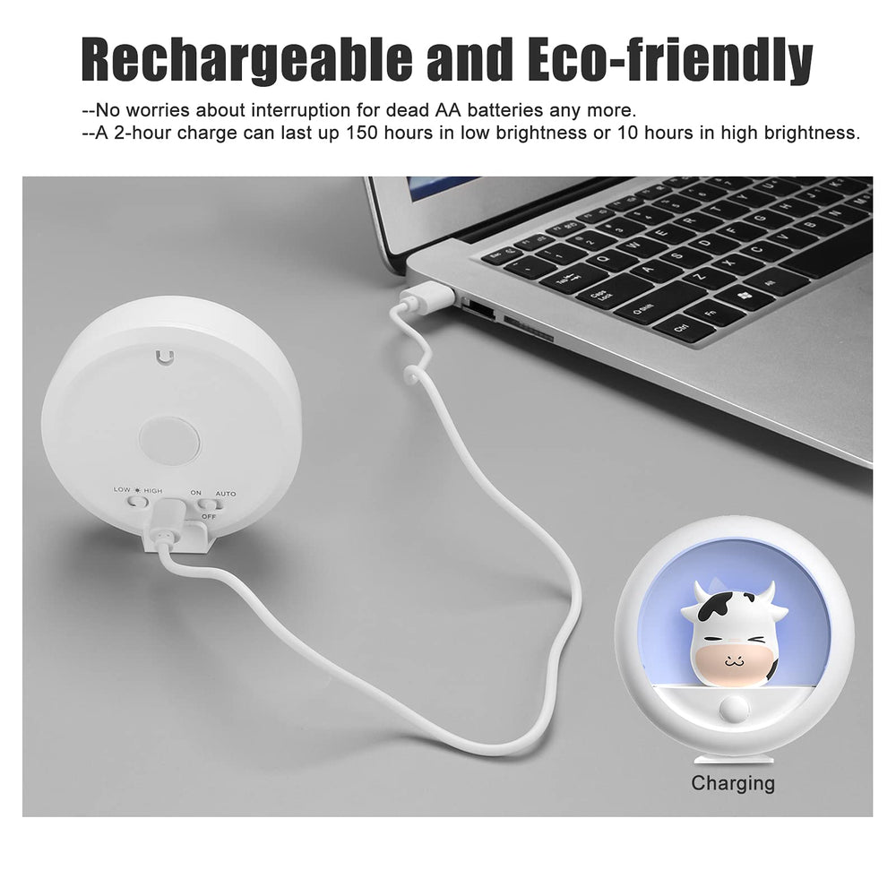 AIMILAR night light magnetic back enables quick, tool-free mounting.