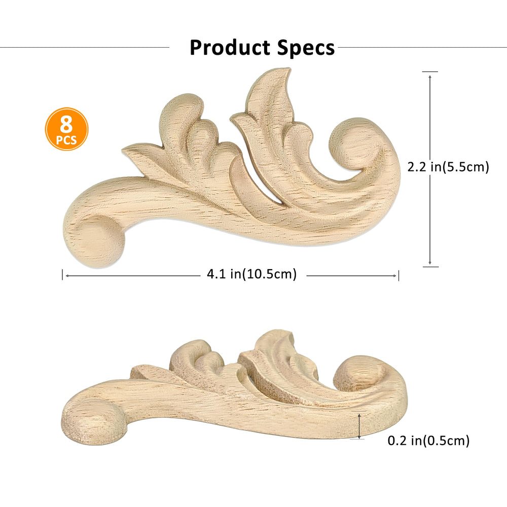 Aiminjey decorative corner onlay highlights 3D carved detail