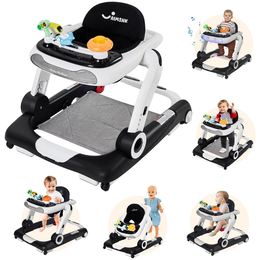 Aimsnk 5-in-1 baby walker full set encouraging early walking exploration and safety.