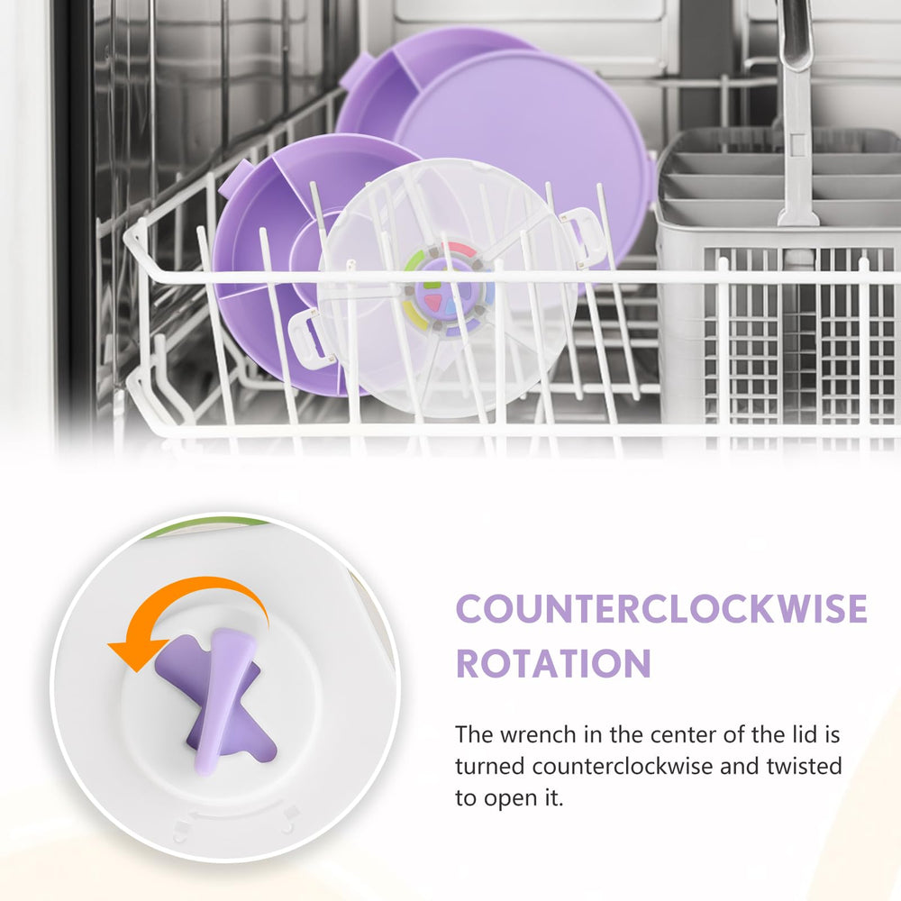 Aimsnk Kids snack spinner purple two-pack packaging for color option.