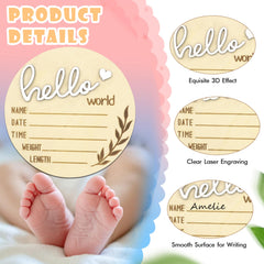 AINBIN customizable sign lets you add baby's name and birth date for personalization.