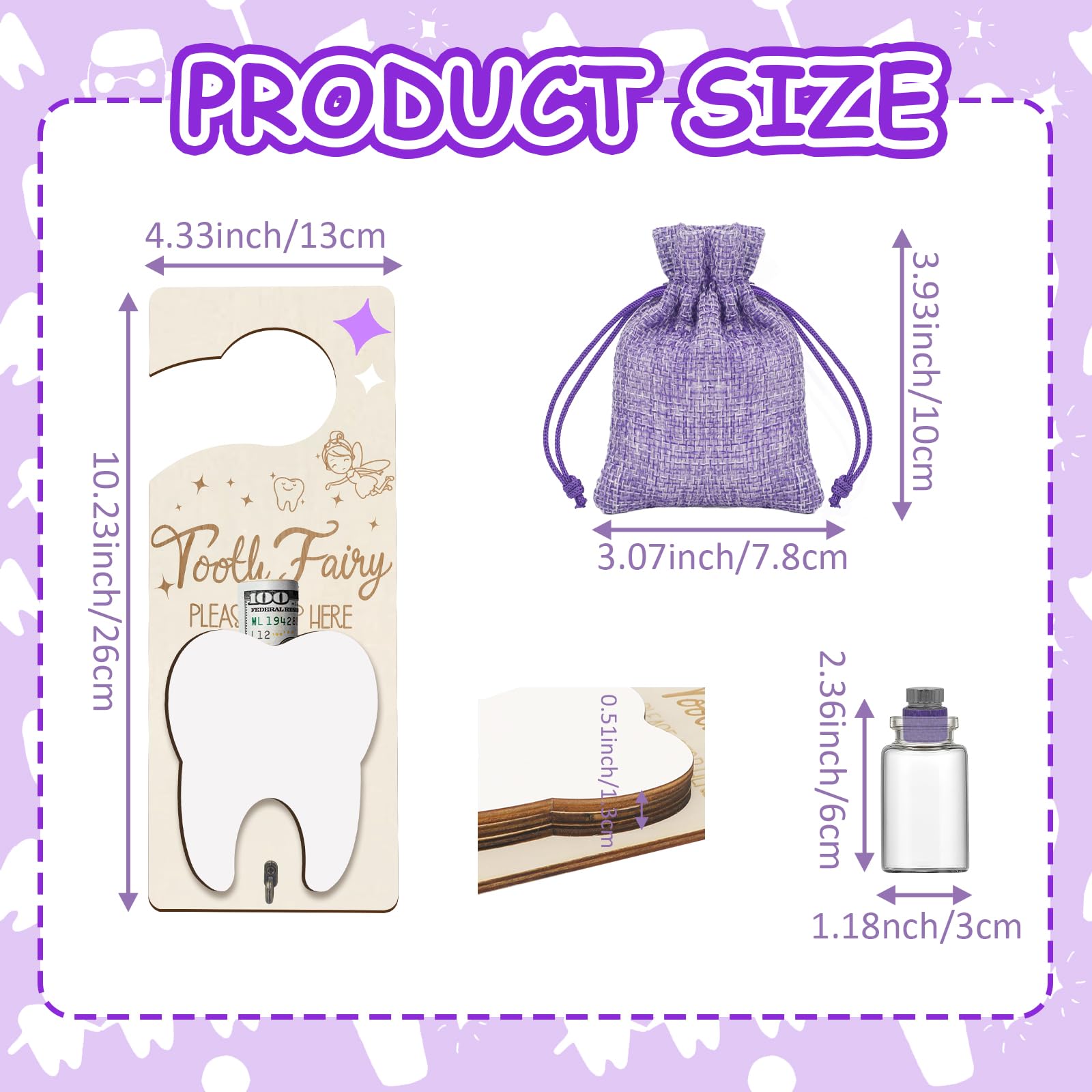 AINBIN purple door hanger in a child’s bedroom highlights wonder.