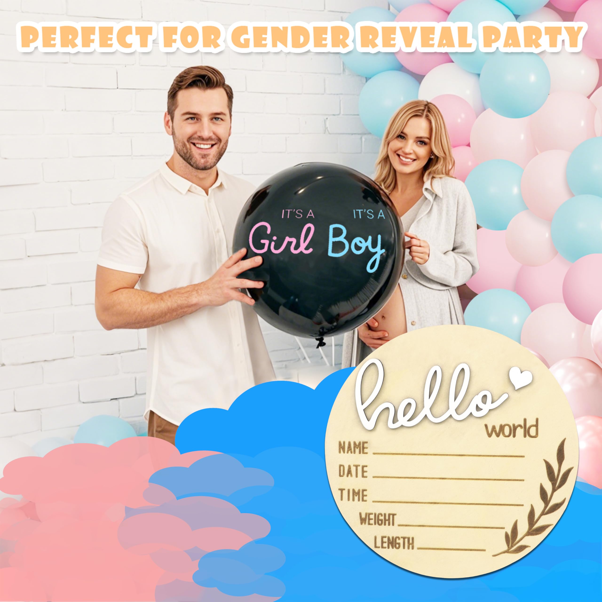AINBIN sign with stand provides stable display for room decor or photo props.