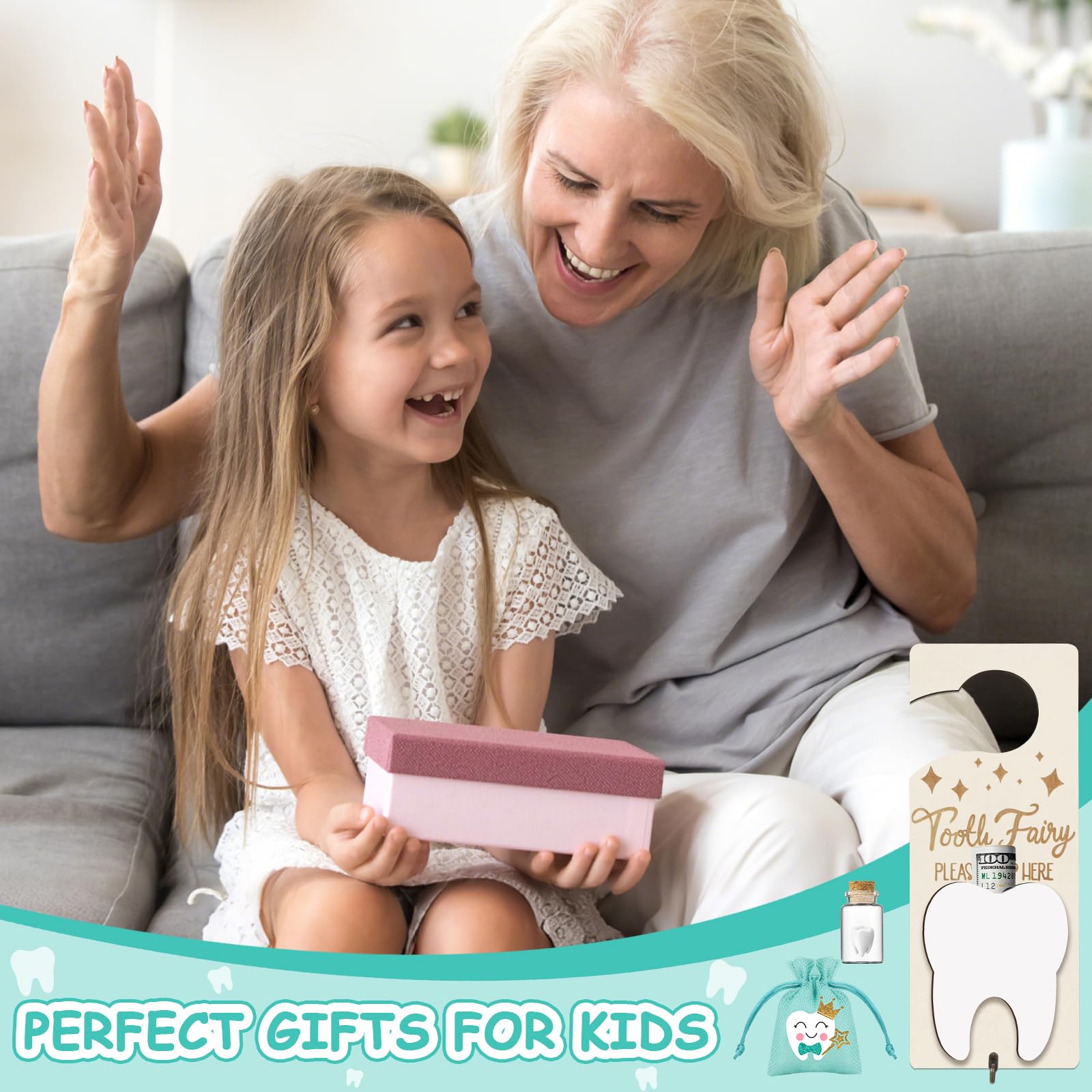 AINBIN Tooth Fairy Keepsake Bottle Glass captures milestones