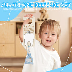 AINBIN Star Bottle blue stores baby teeth as a glowing, memorable keepsake
