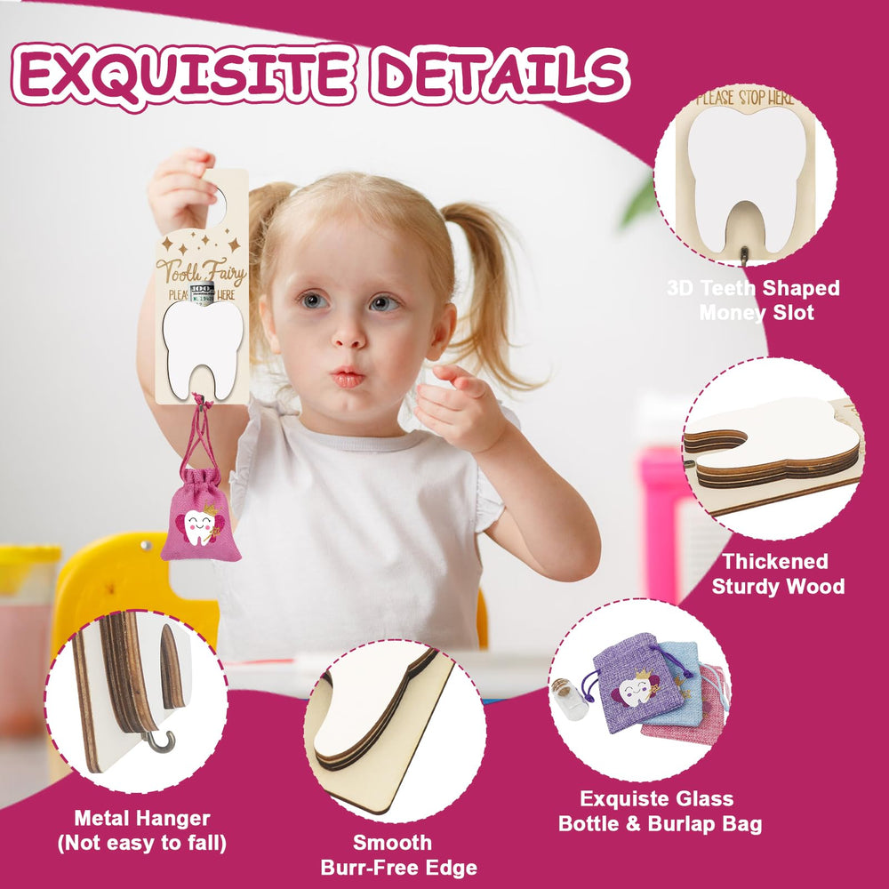 AINBIN Star-shaped glass bottle keeps a child's tooth as a lasting keepsake