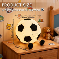 AINEEU soccer night light dimmable control offers adjustable brightness for bedtime.