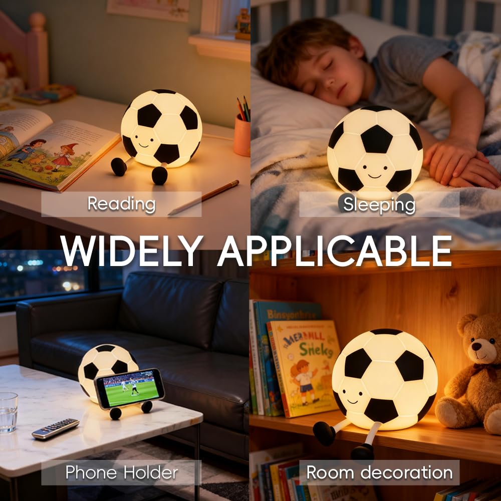 AINEEU gift-ready soccer night light packaging suits holidays and birthdays.