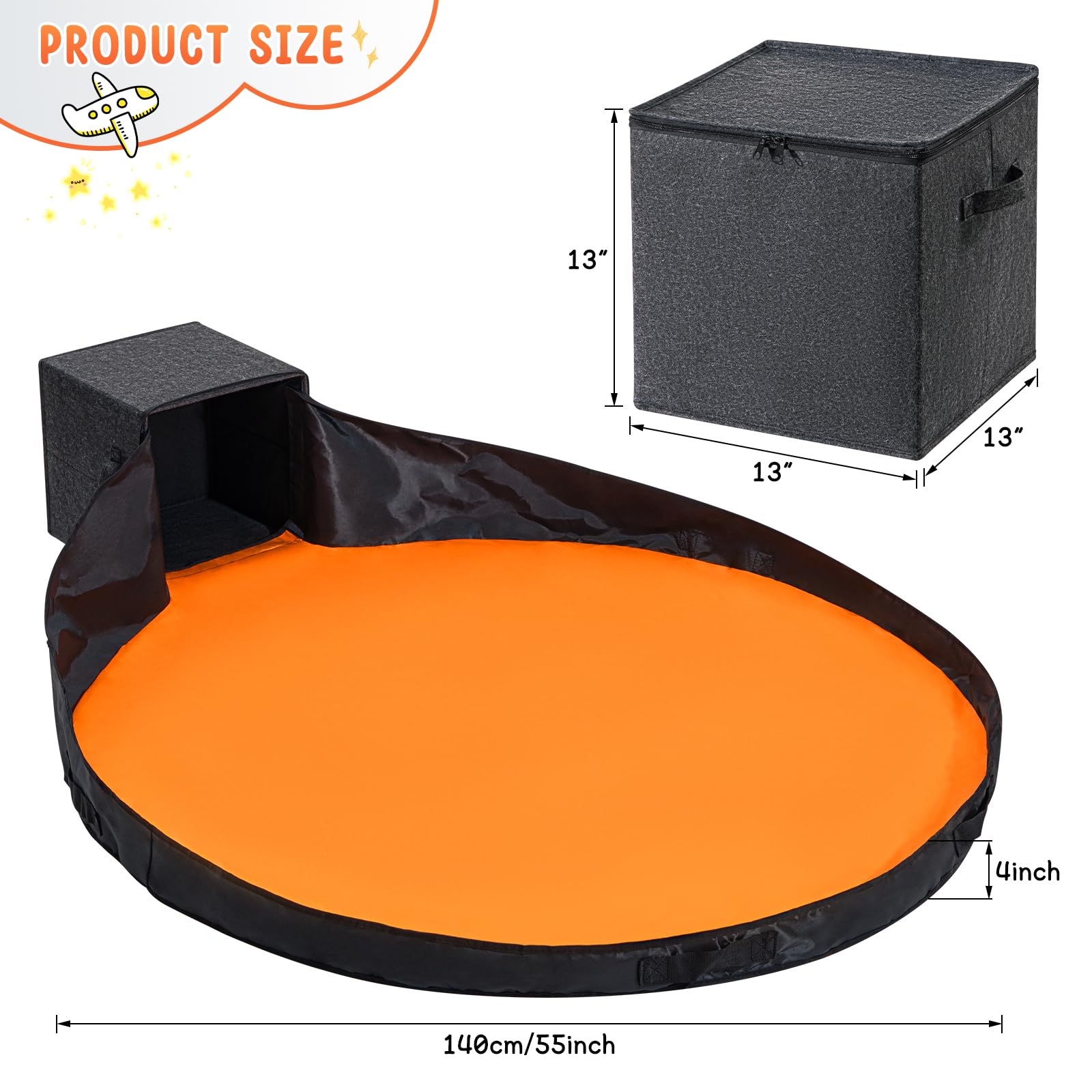 AINIYNM foldable storage box setup unfolds quickly for simple storage.