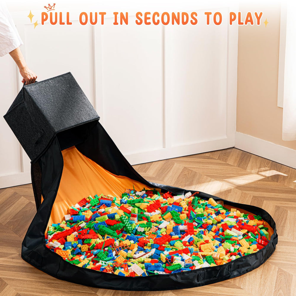 AINIYNM kids playing area created by large mat in living room