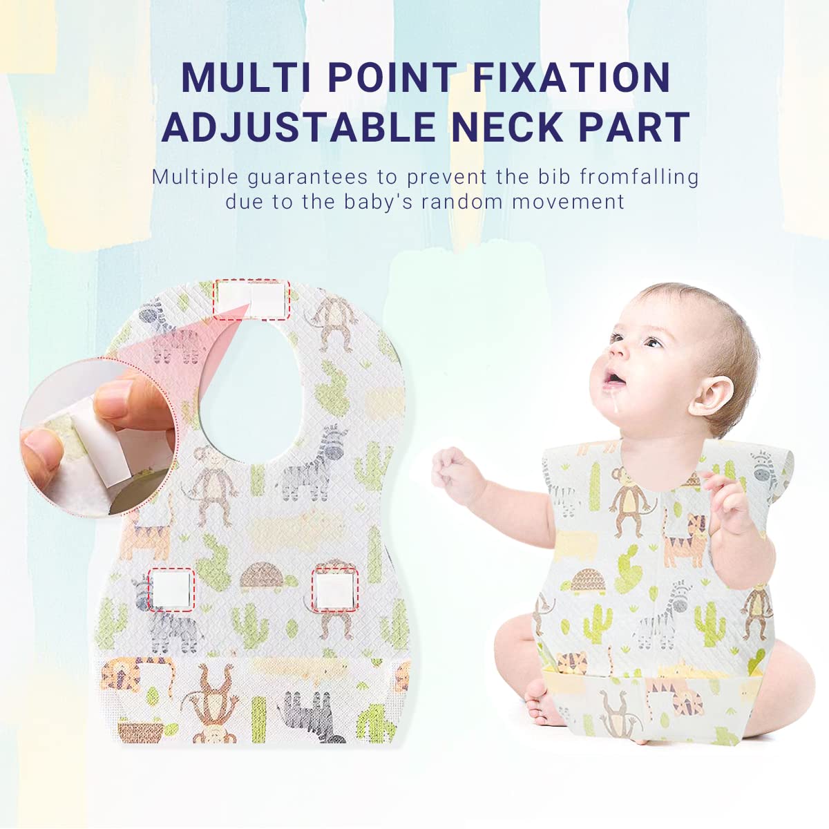 AiQiaoXin lightweight bibs offer easy travel and quick cleanup.