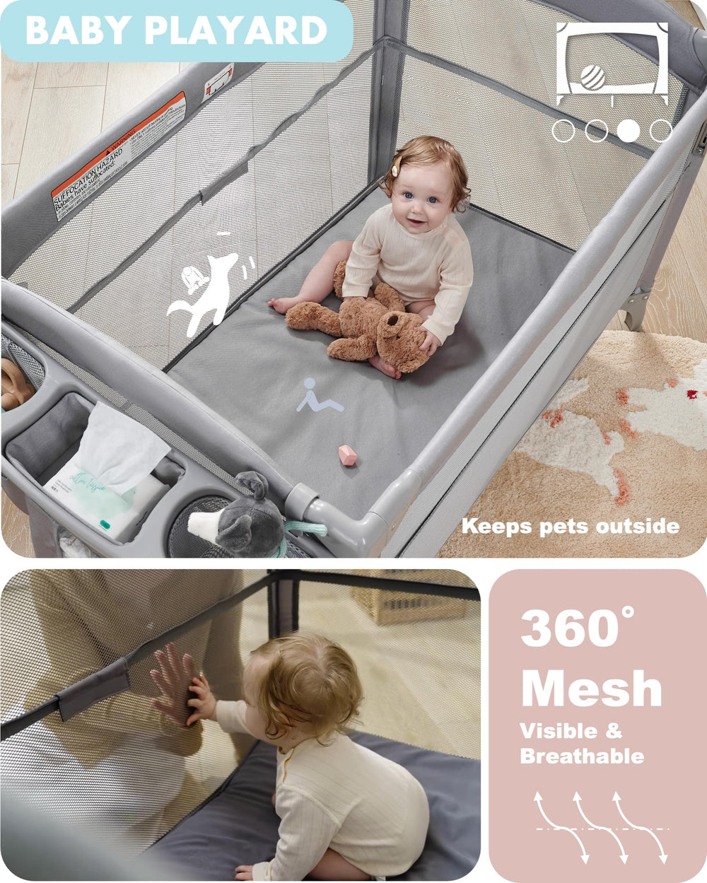 AirClub changing table height aids parent ergonomics