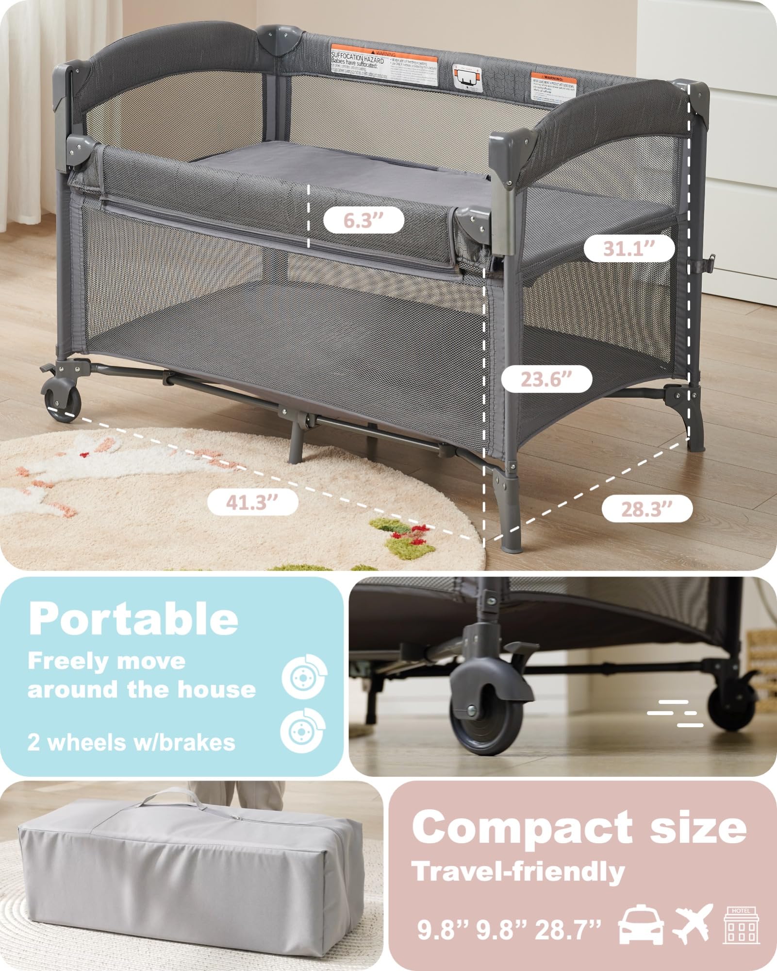 AirClub foldable changing pad for comfortable, on-the-go diaper changes.