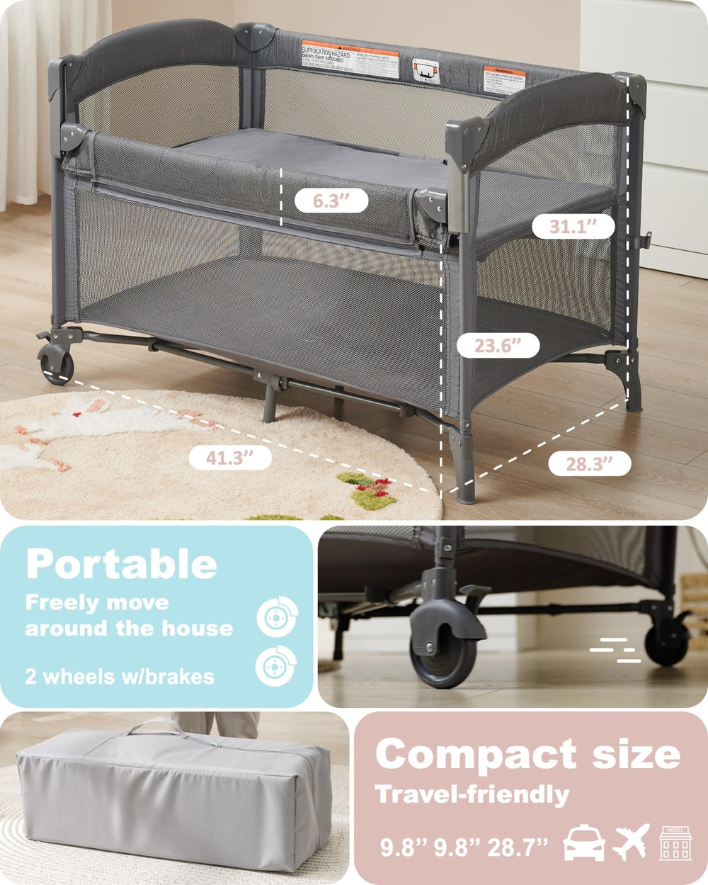 AirClub foldable changing pad for comfortable, on-the-go diaper changes.