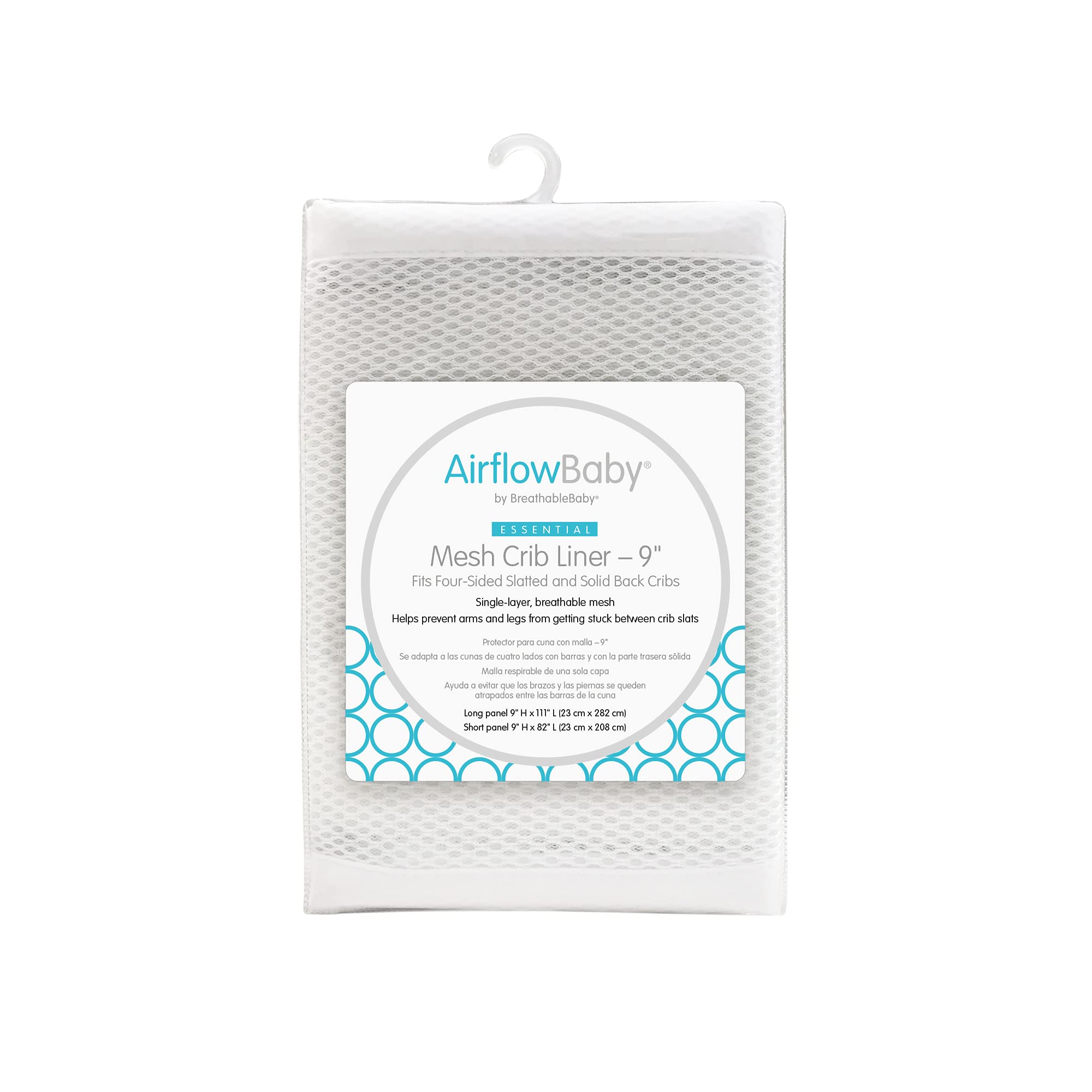 AirflowBaby breathable mesh liner crib coverage for safer sleep and easy care