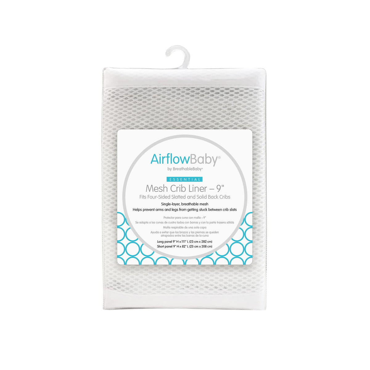 AirflowBaby breathable mesh liner crib coverage for safer sleep and easy care
