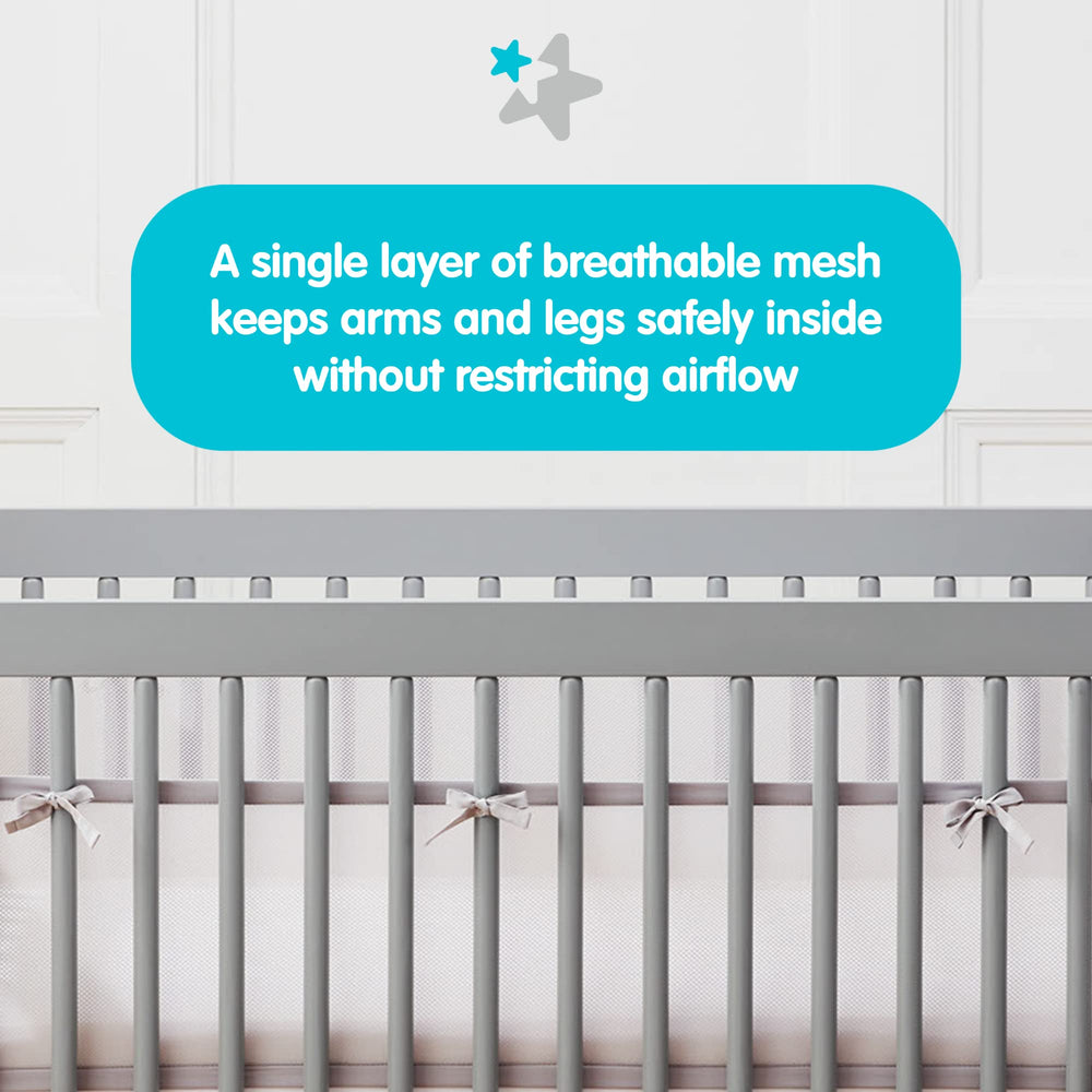 AirflowBaby pacifier retention mesh keeps pacifiers inside for peaceful nights.
