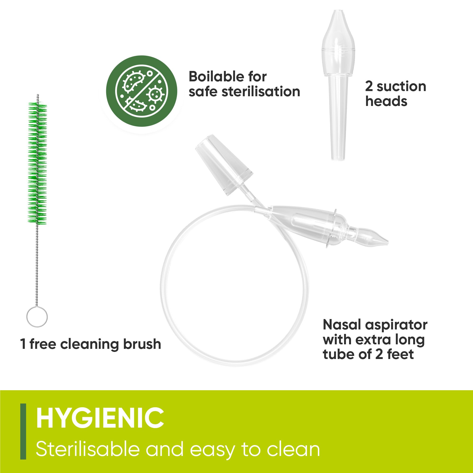 Airmed's Vac nasal aspirator baby second suction head serves as a spare