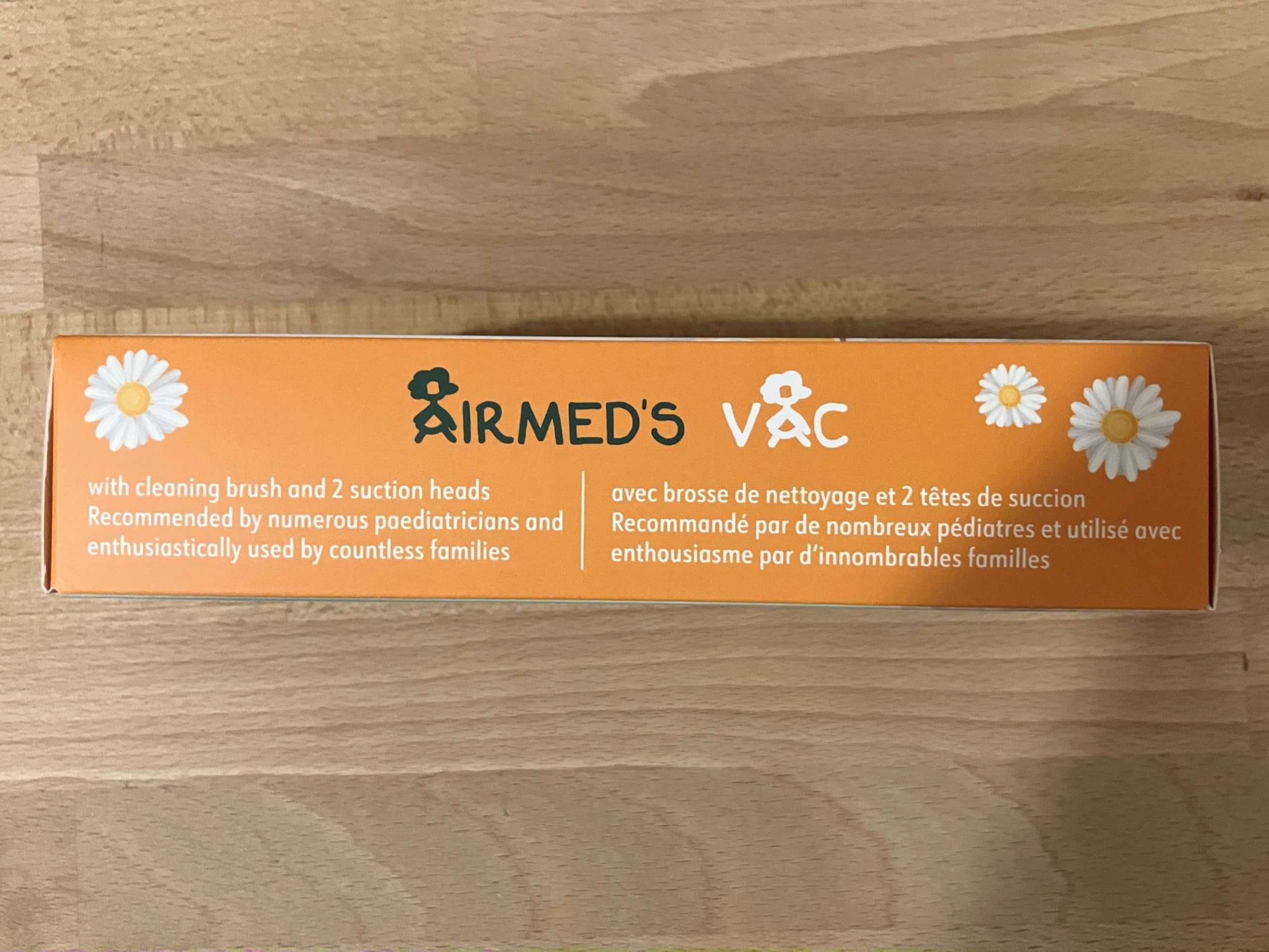 Airmed's Vac nasal aspirator baby newborn-friendly setup with safety-first design