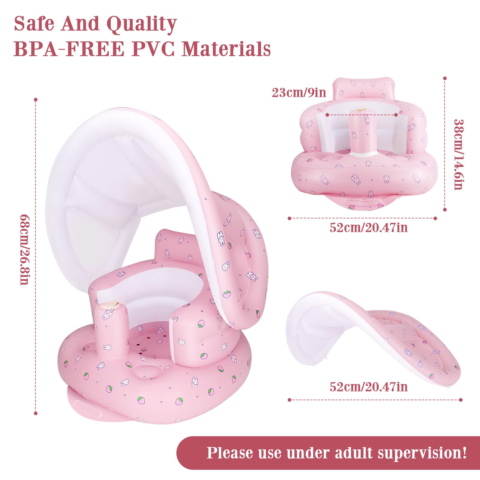AirSwim anti-slip column helps prevent sliding for safer use