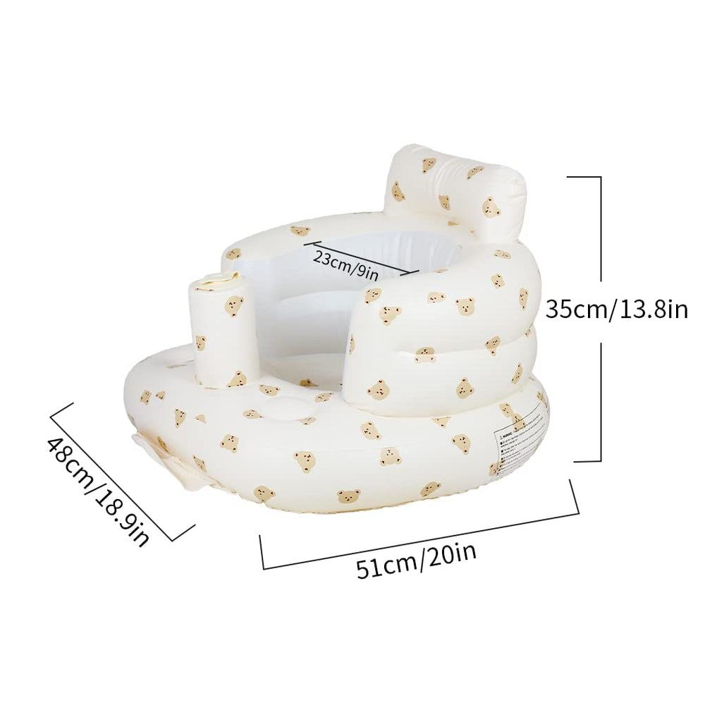 AirSwim baby chair on camping trip demonstrates portable, lightweight seating