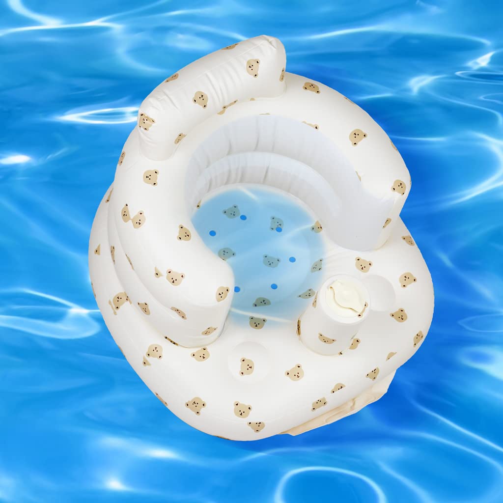 AirSwim inflatable chair as beach photo prop with practical seating